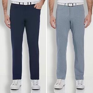 PGA TOUR Mens Regular Fit Golf Pant Size 36x32  2 pairs - Blue & Gray